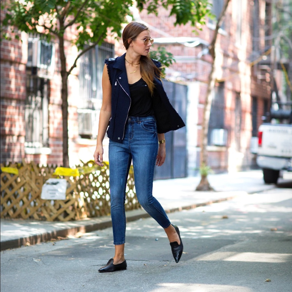 Rebecca Taylor Tweed Navy Vest